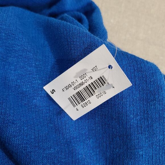 NWT Old Navy Twist Back Linen Blend Blue Dress Beachy Coastal Swim Cover Size S - Picture 6 of 12